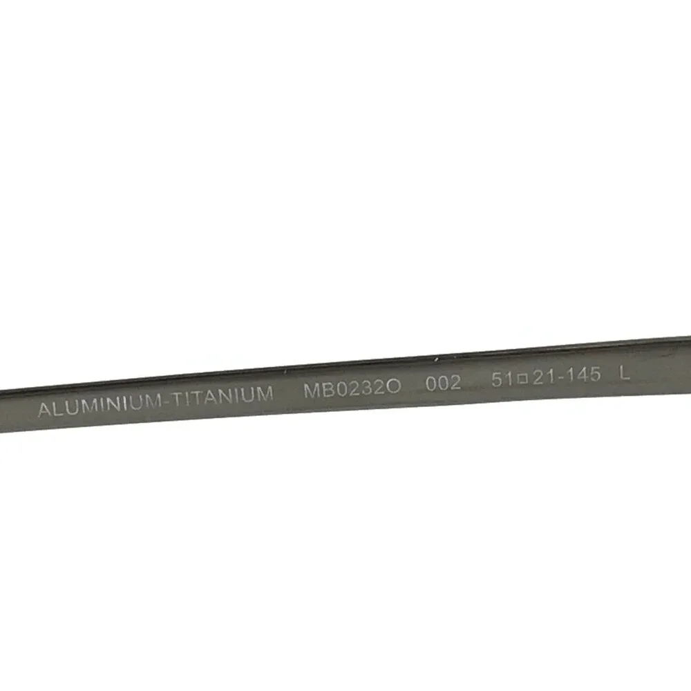 Montblanc Eyeglasses Frames MB0232O 002 Gunmetal Gray Square Full Rim 51-21-145
